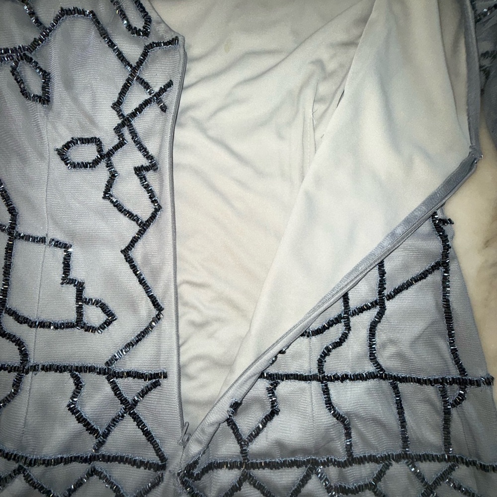 Adrianna Papell Abstract Motif Sheath Dress - Picture 11 of 15